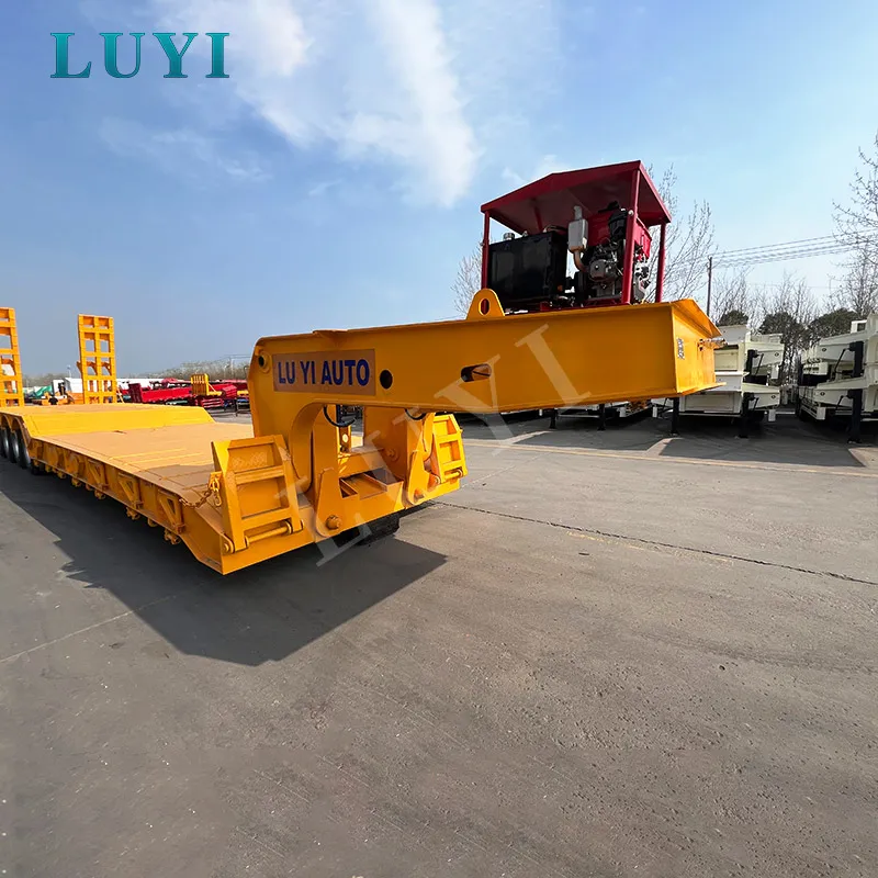 4-axle removable gooseneck lowbed semi-trailer
