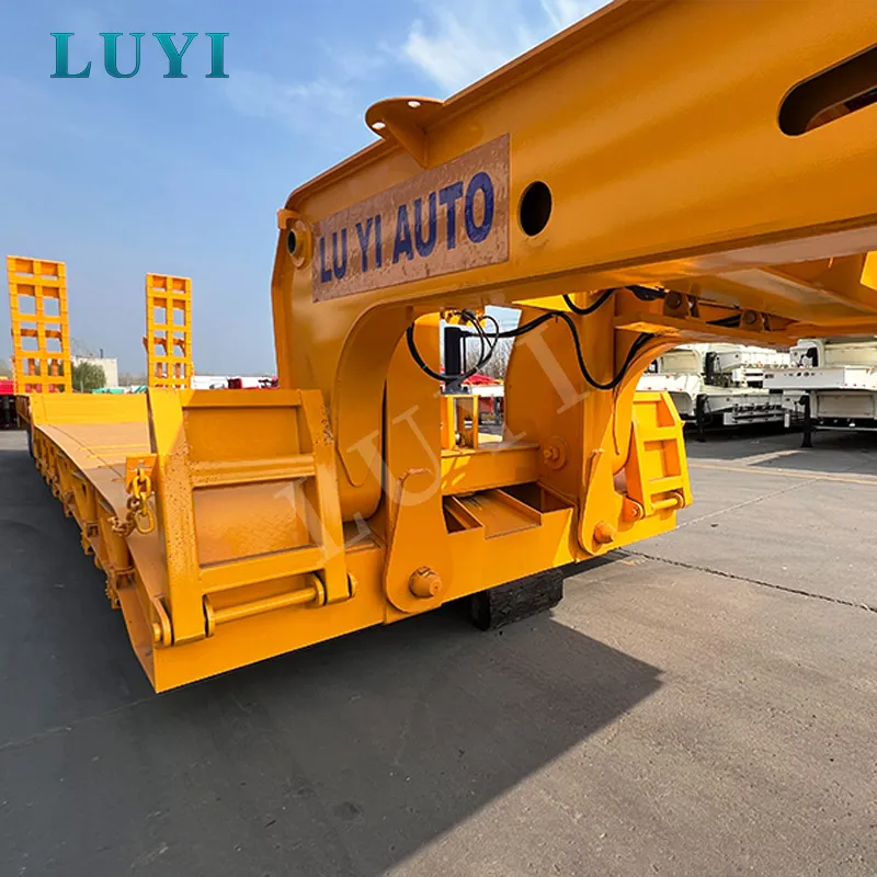 4-axle removable gooseneck lowbed semi-trailer