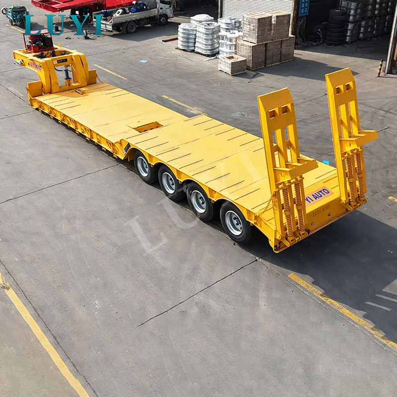 4-axle removable gooseneck lowbed semi-trailer