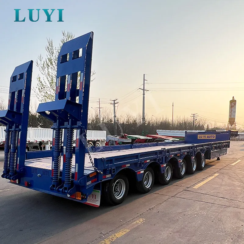 4-axle removable gooseneck lowbed semi-trailer