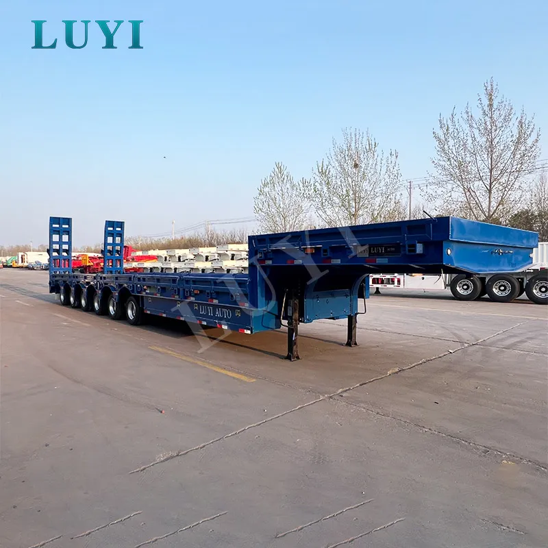 4-axle removable gooseneck lowbed semi-trailer