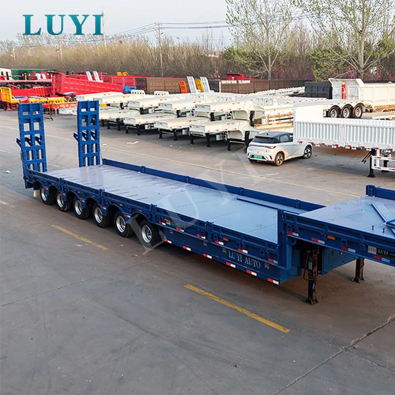 4-axle removable gooseneck lowbed semi-trailer