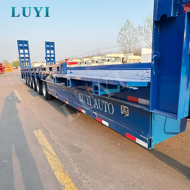 4-axle removable gooseneck lowbed semi-trailer