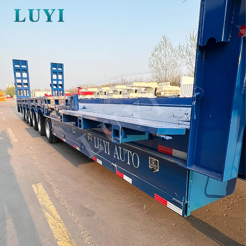 4-axle removable gooseneck lowbed semi-trailer