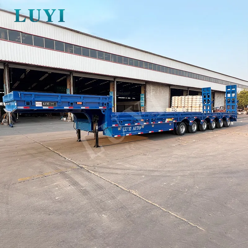 4-axle removable gooseneck lowbed semi-trailer