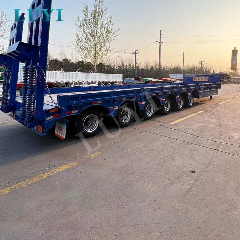4-axle removable gooseneck lowbed semi-trailer