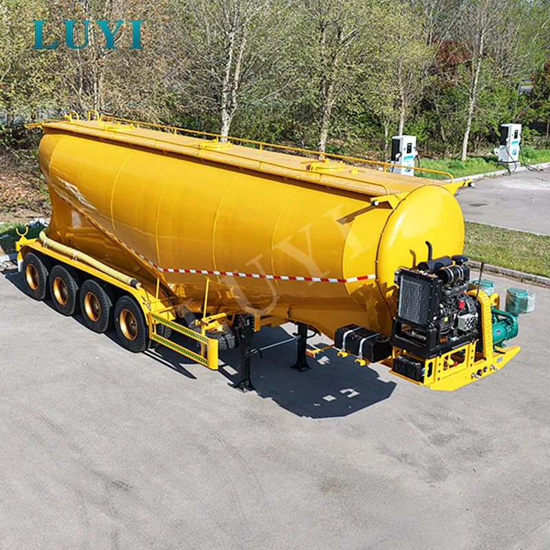 50m³ four-axle powder tank semi-trailer