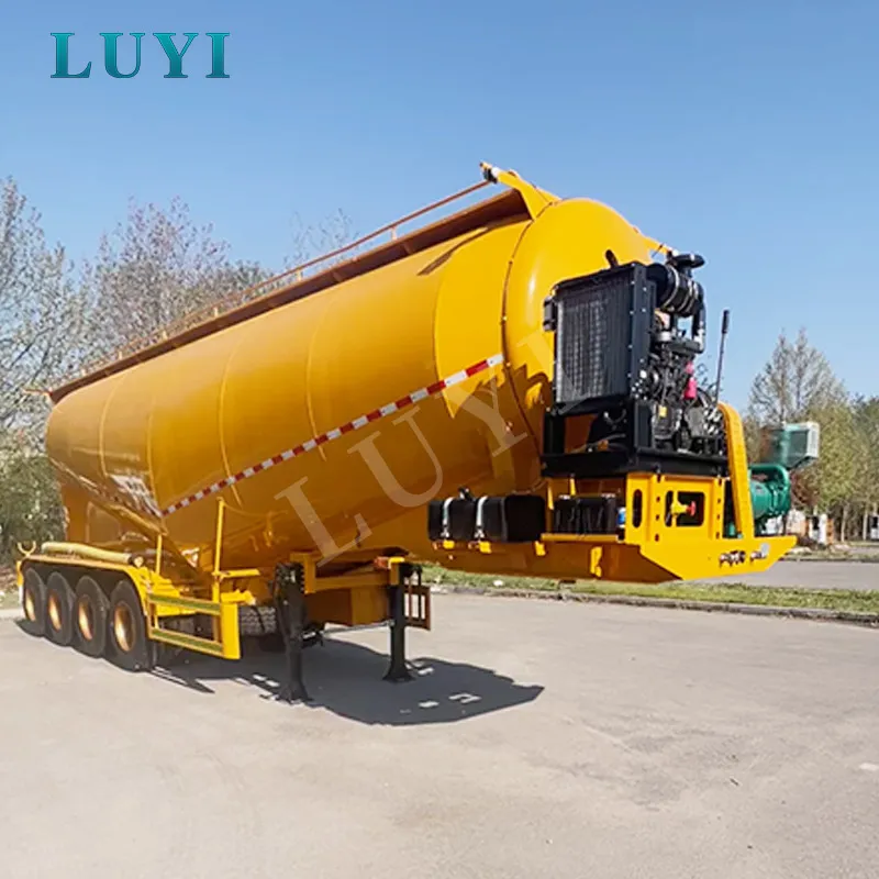 50m³ four-axle powder tank semi-trailer