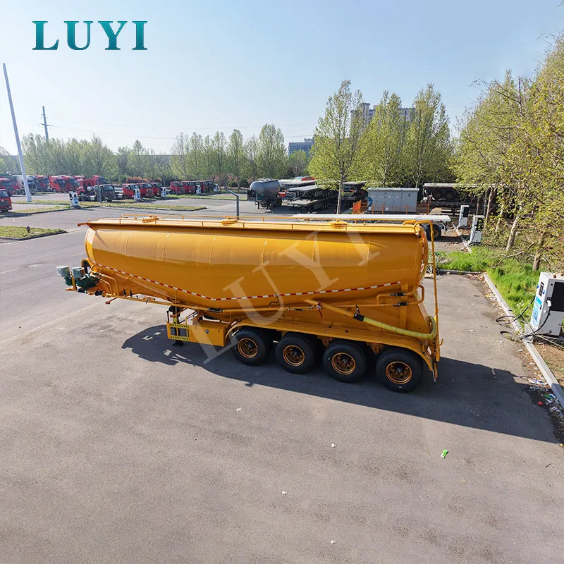 50m³ four-axle powder tank semi-trailer