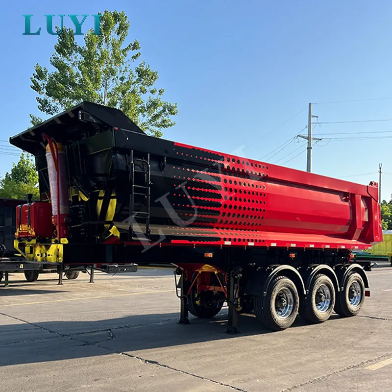 3-axle rear tipper semi-trailer