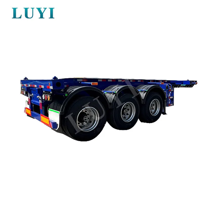 3 axle 40ft flatbed semi trailer