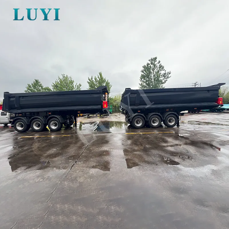 3‑axle rear‑tipping semi‑trailer