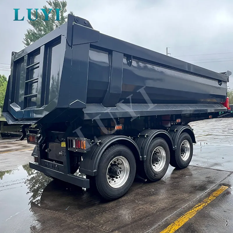 3‑axle rear‑tipping semi‑trailer