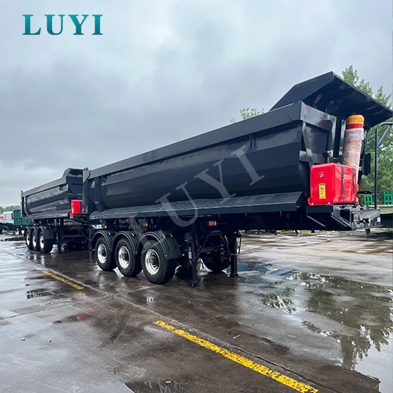 3‑axle rear‑tipping semi‑trailer