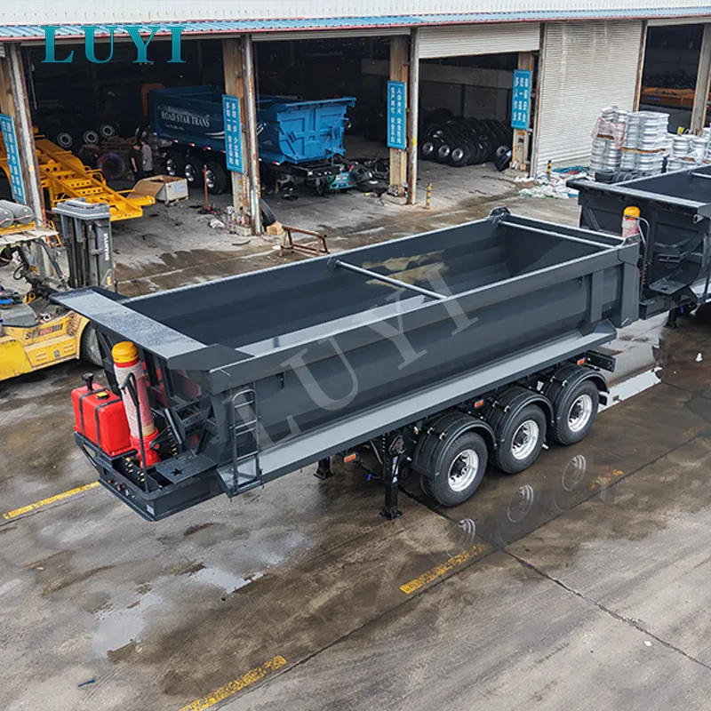 3‑axle rear‑tipping semi‑trailer