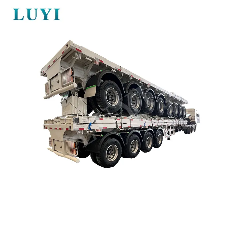 4-axle flatbed semi-trailer