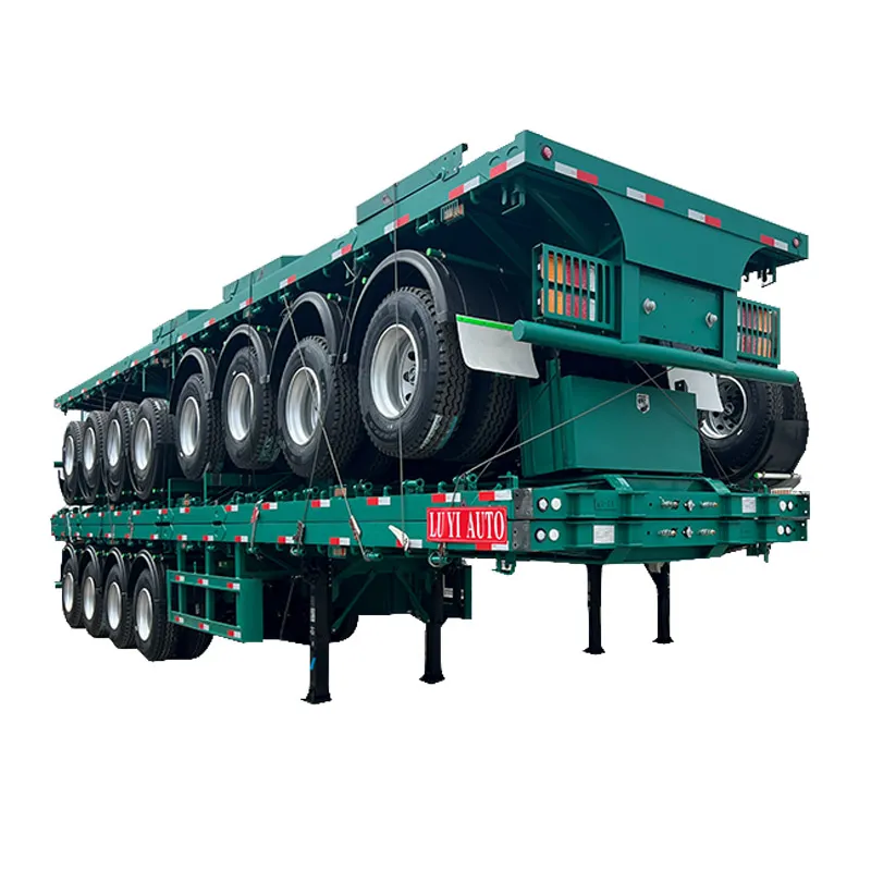 4-axle flatbed semi-trailer