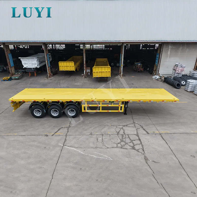 Three Axle Flatbed Semi-Trailer