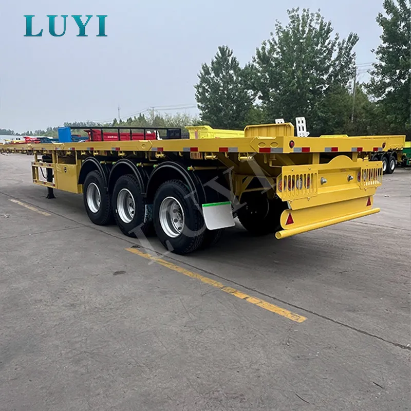 Three Axle Flatbed Semi-Trailer