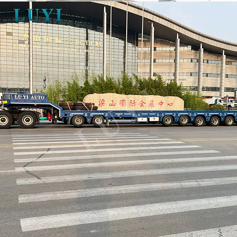 10-axle extendable low bed semi-trailer