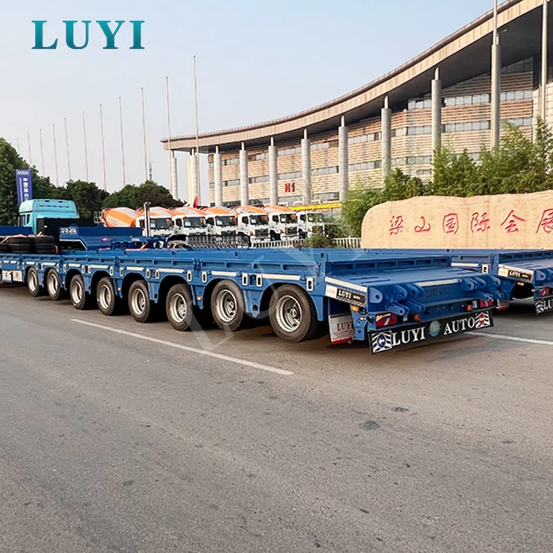 10-axle extendable low bed semi-trailer