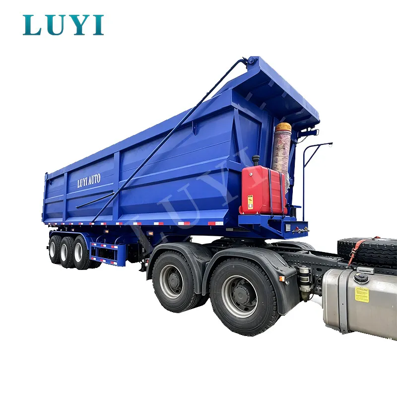 Three-axle dump trucks