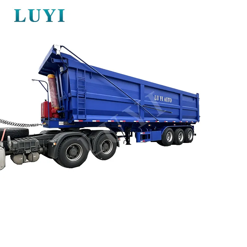 Three-axle dump trucks