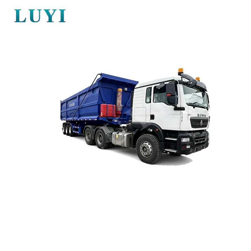 Three-axle dump trucks