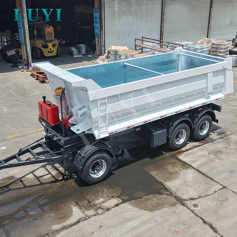 3‑axle rear‑tipping semi‑trailer
