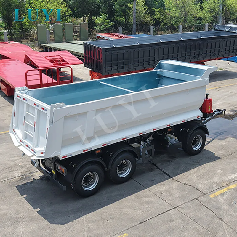 3‑axle rear‑tipping semi‑trailer