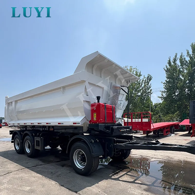 3‑axle rear‑tipping semi‑trailer