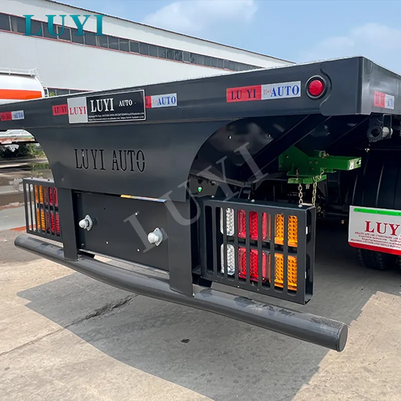 1.5m Front Wall 3-Axle Flatbed Semi-Trailer