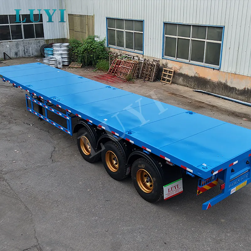 3‑axle flatbed semi‑trailer