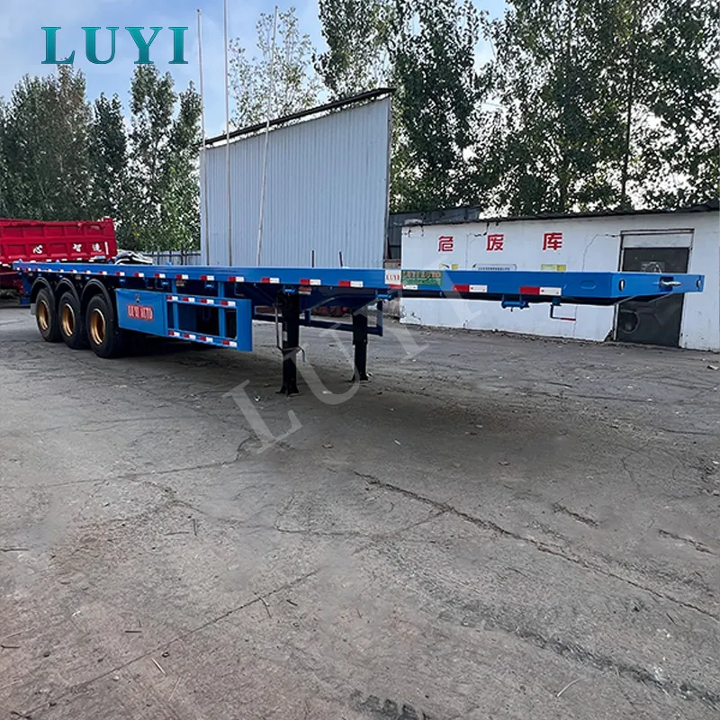 3‑axle flatbed semi‑trailer